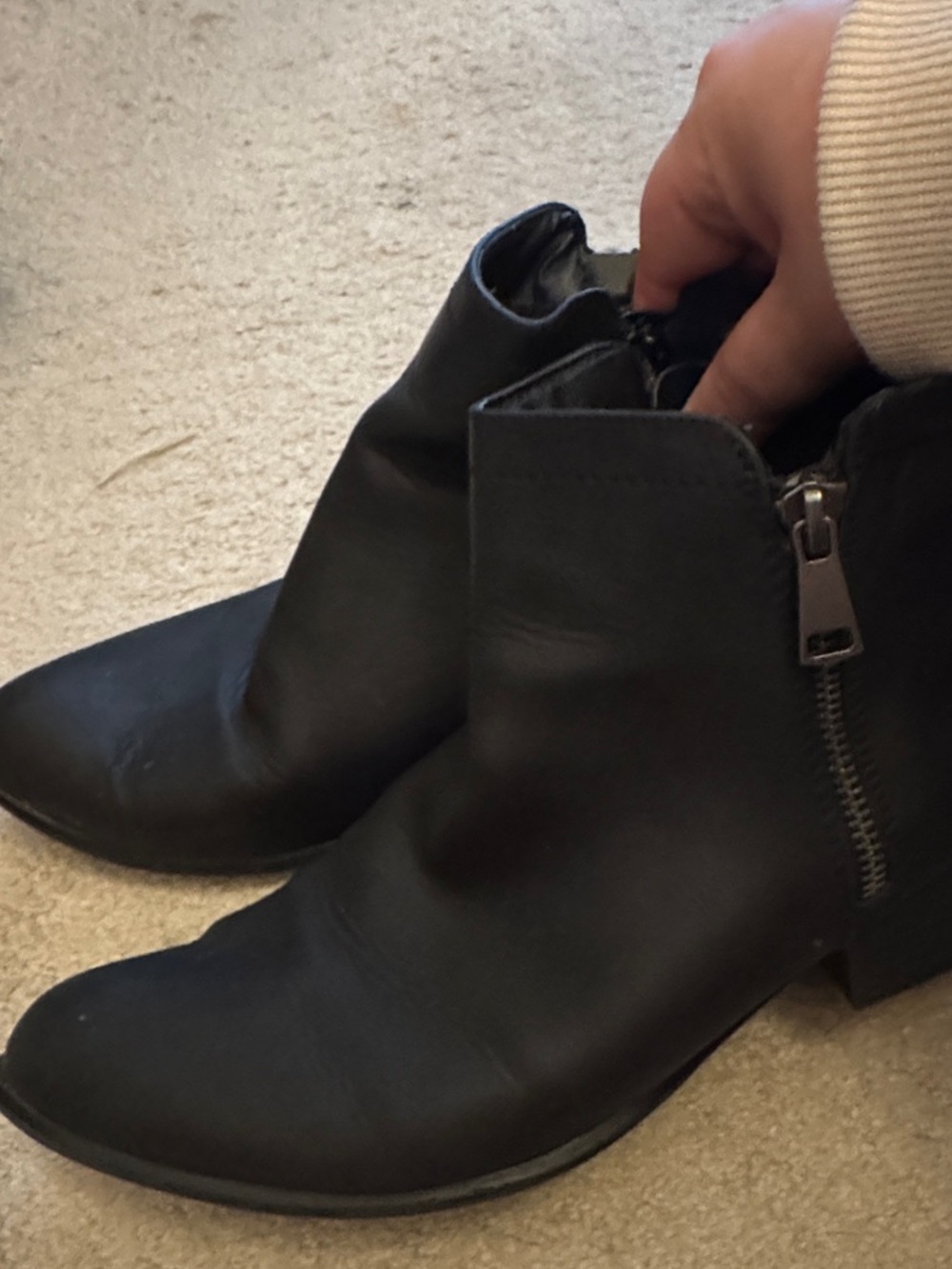 UNIONBAY Black Side-Zip Ankle Booties